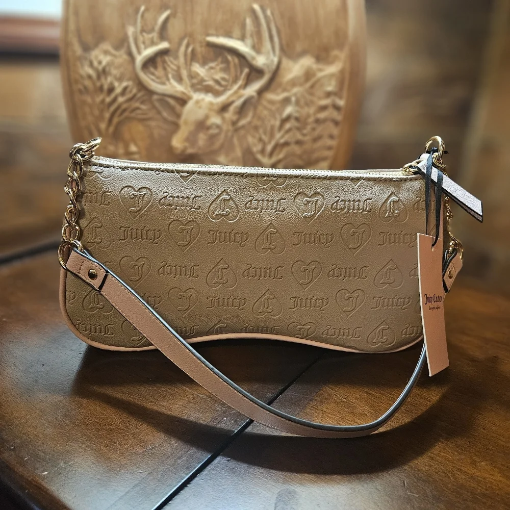 Juicy Couture Beige and Pink Women's Bag - Picture 7 of 9